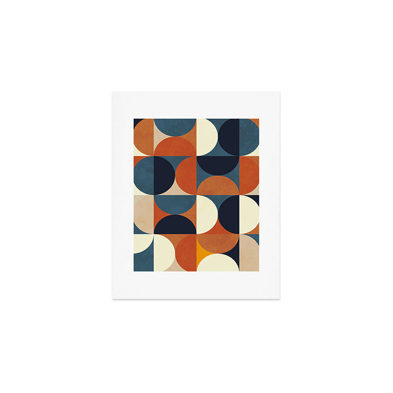 mid century abstract shapes fall winter 1 Art Print Gallery Image 1