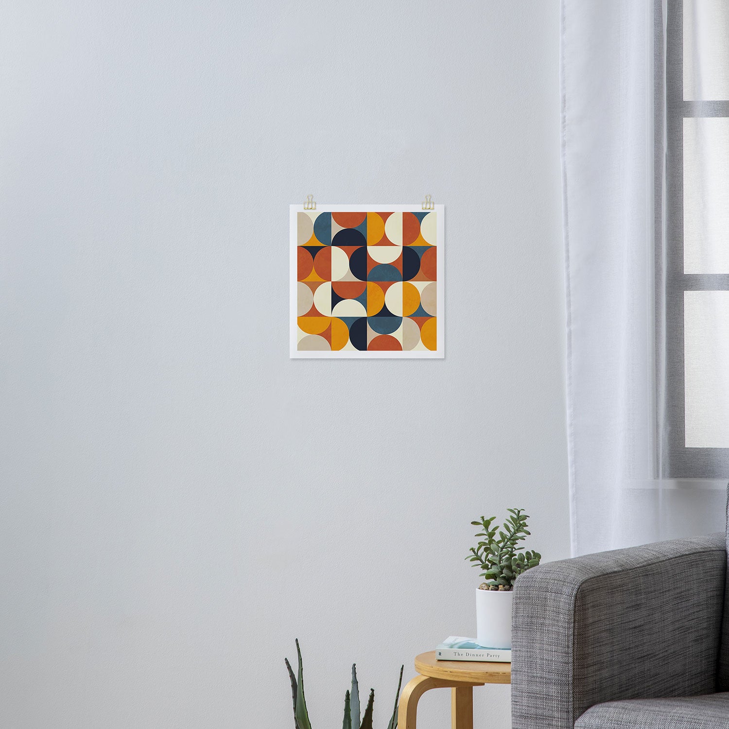 mid century abstract shapes fall winter 3 Art Print Gallery Image 3