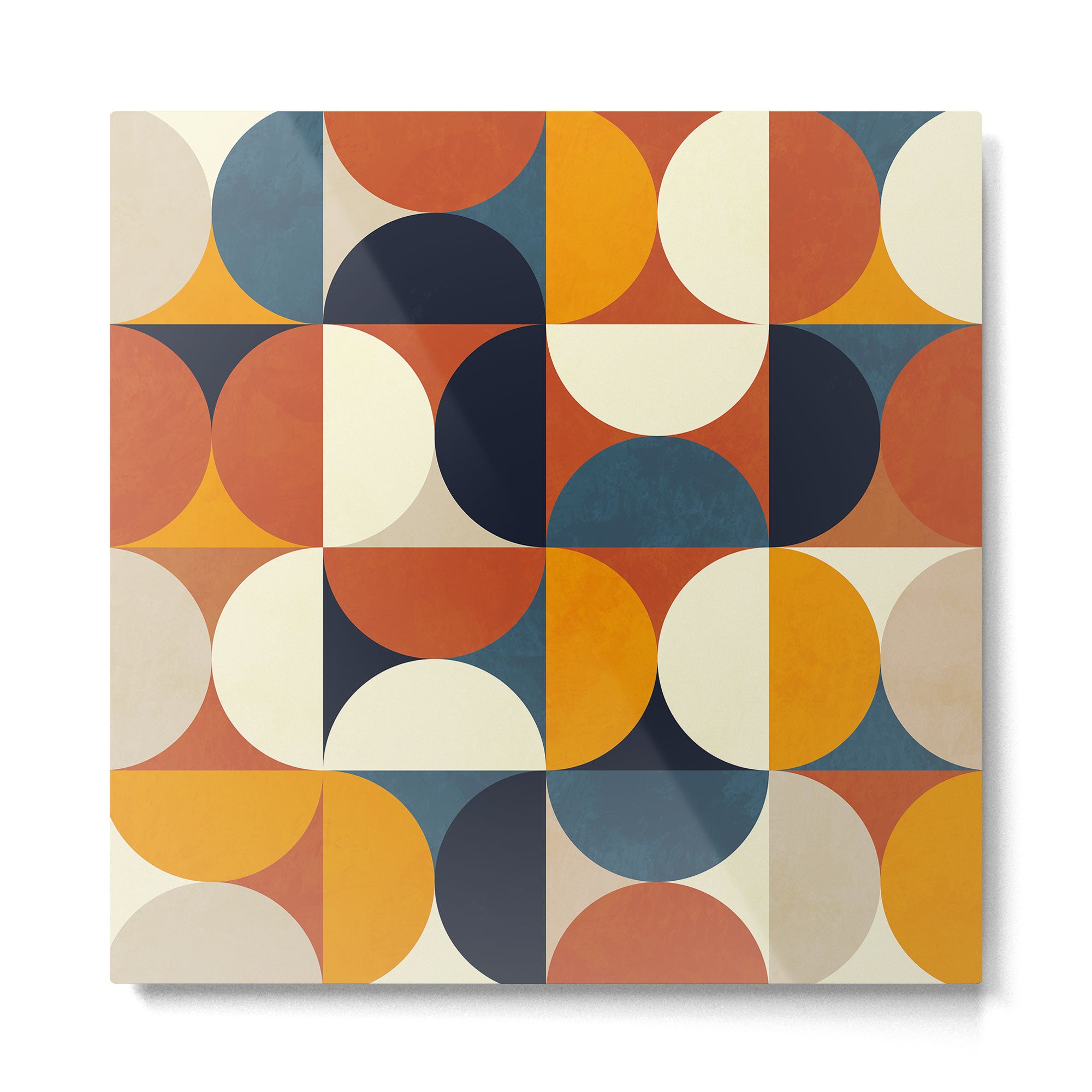 mid century abstract shapes fall winter 3 Metal Print Gallery Image 2