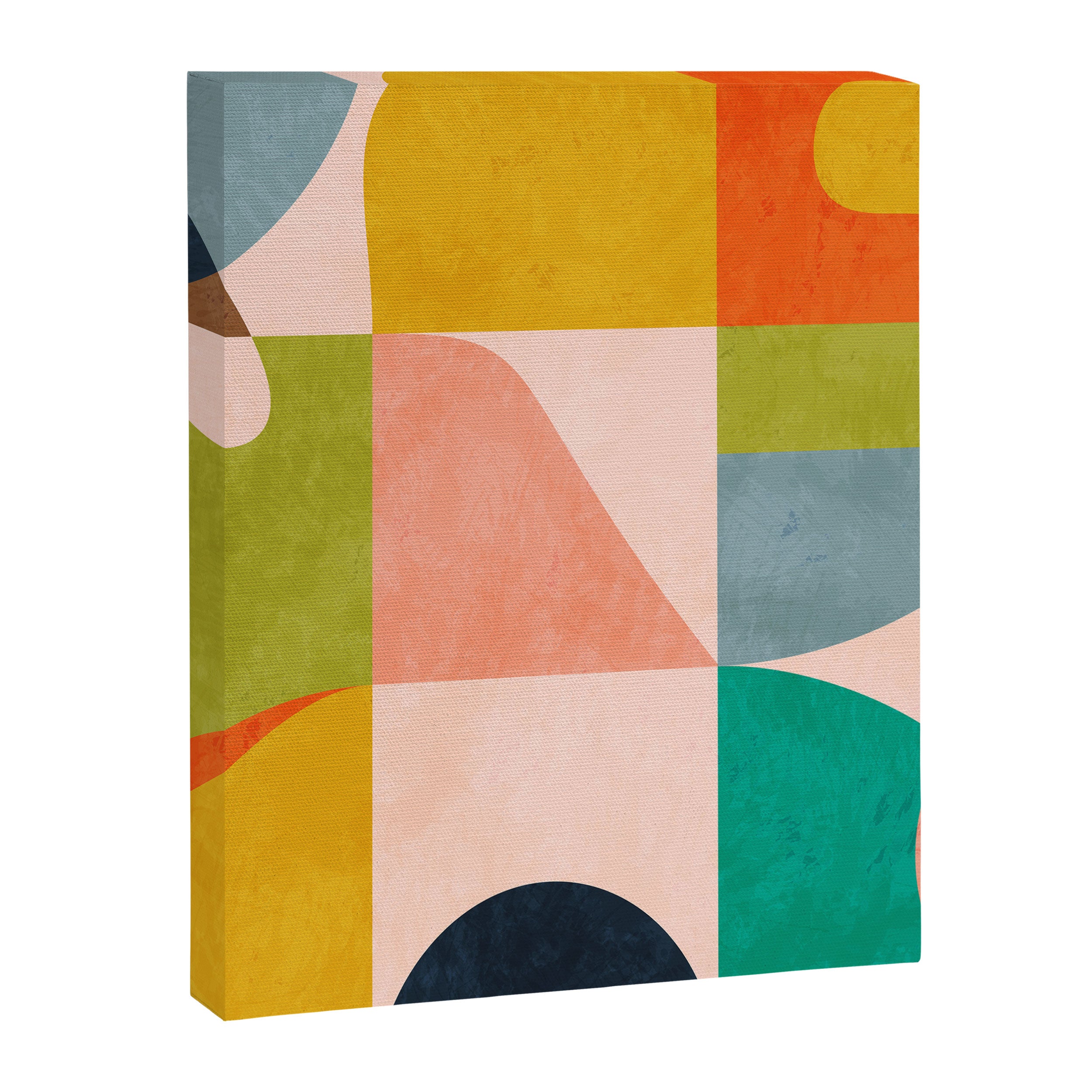mid century abstract shapes spring I Canvas Print Gallery Image 8