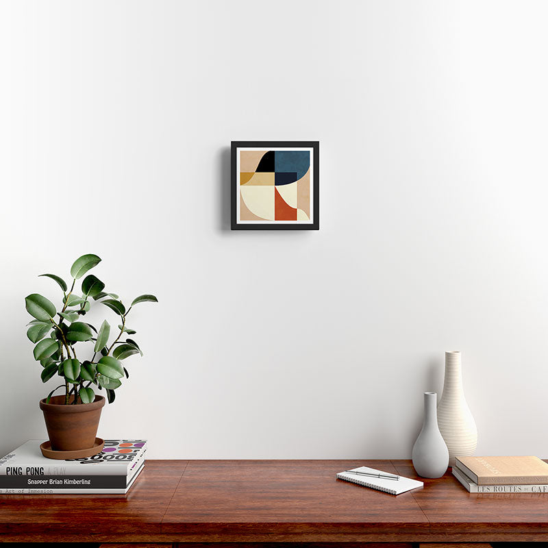 mid century abstract shapes fall winter 14 Framed Art Print Gallery Image 2
