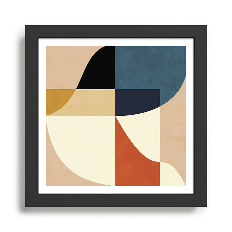 mid century abstract shapes fall winter 14 Framed Art Print Gallery Image 1