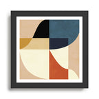 mid century abstract shapes fall winter 14 Framed Art Print Gallery Image 1