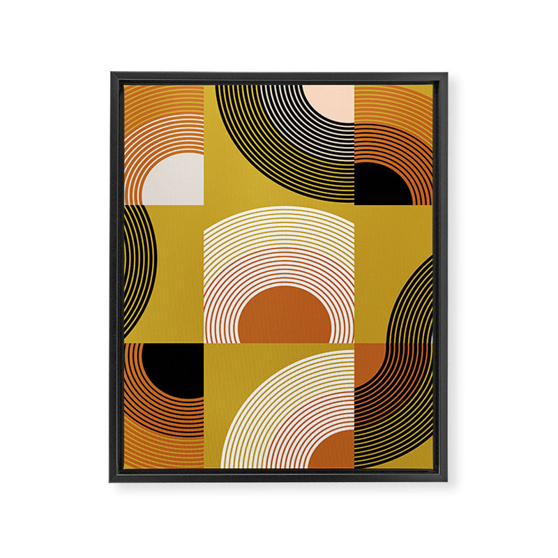 mid century arcs Framed Canvas Print Gallery Image 8