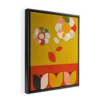 mid century bauhaus floral large 1 Framed Canvas Print Gallery Image 2