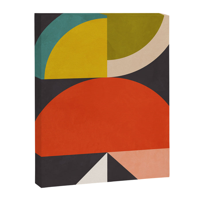 mid century bauhaus geometric large 3 Canvas Print Gallery Image 1