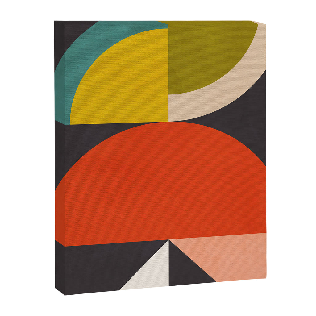mid century bauhaus geometric large 3 Canvas Print Gallery Image 6