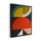 mid century bauhaus geometric large 3 Framed Canvas Print Gallery Image 2