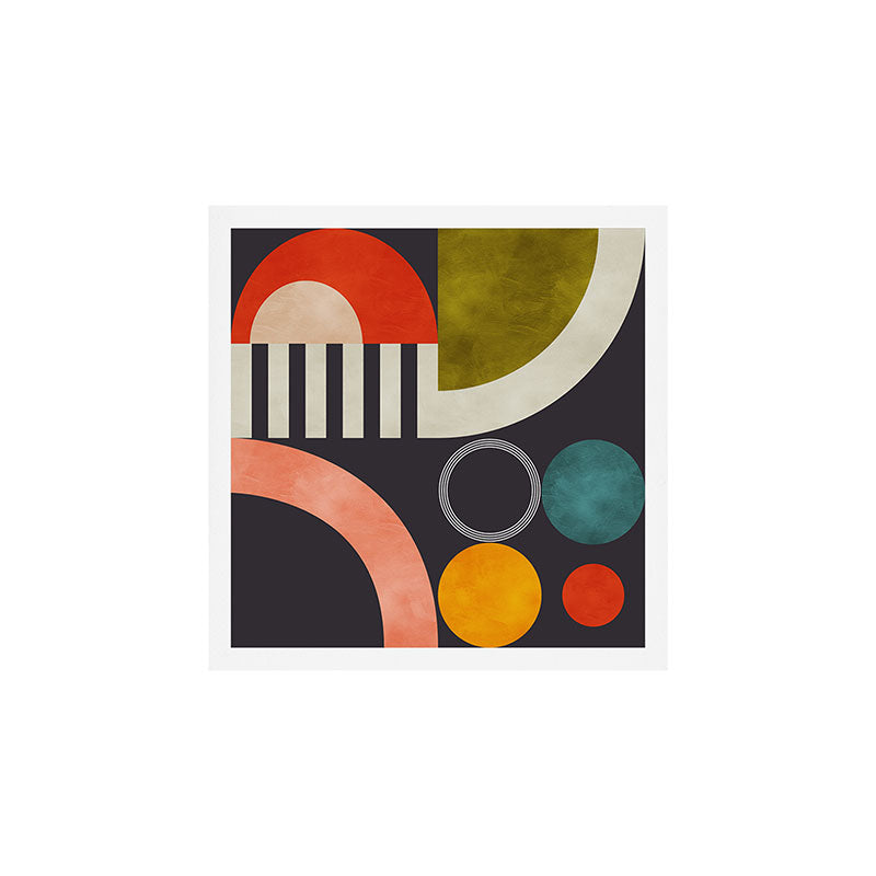 mid century bauhaus geometry abstract 2020 3 Art Print Gallery Image 1
