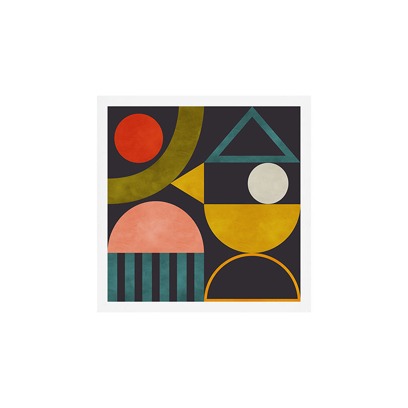 mid century bauhaus geometry abstract 2020 Art Print Gallery Image 1