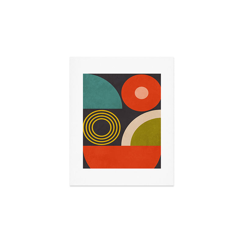 mid century bauhaus geometry large  1 Art Print Gallery Image 1