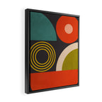 mid century bauhaus geometry large  1 Framed Canvas Print Gallery Image 2