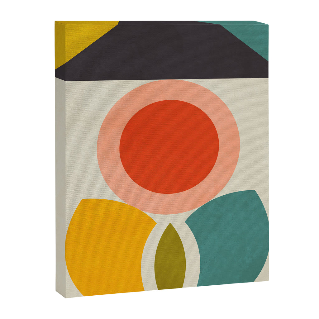 mid century bauhaus geometry large 2 Canvas Print Gallery Image 6