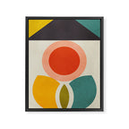 mid century bauhaus geometry large 2 Framed Canvas Print Gallery Image 6