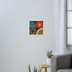 mid century bauhaus geometry square 3 Art Print Gallery Image 3