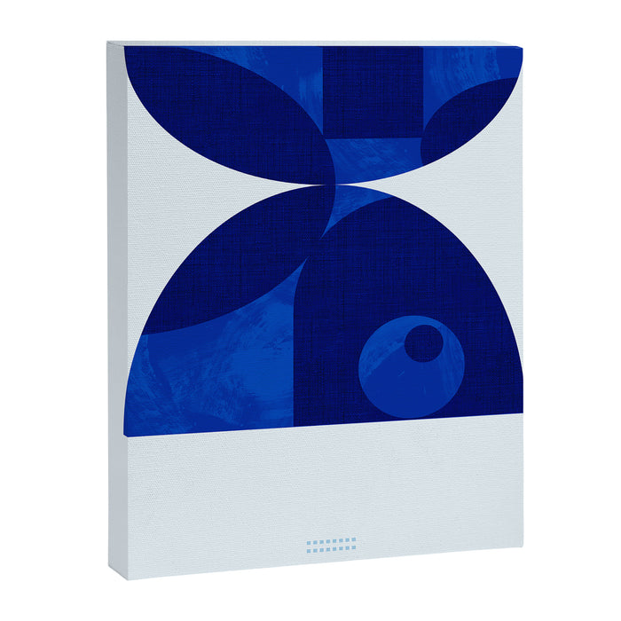 mid century blue Canvas Print Gallery Image 1