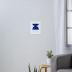 mid century blue Art Print Gallery Image 3