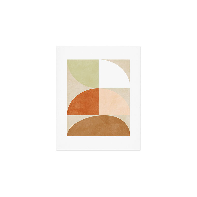 mid century boho shape minimal Art Print Gallery Image 1