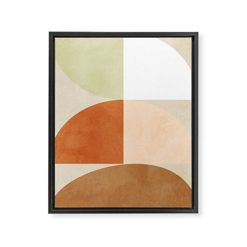 mid century boho shape minimal Framed Canvas Print Gallery Image 6