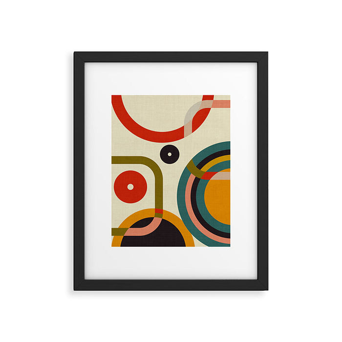 mid century cirque Framed Art Print Gallery Image 1