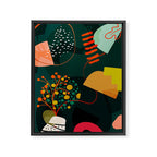 mid century garden shapes Framed Canvas Print Gallery Image 6