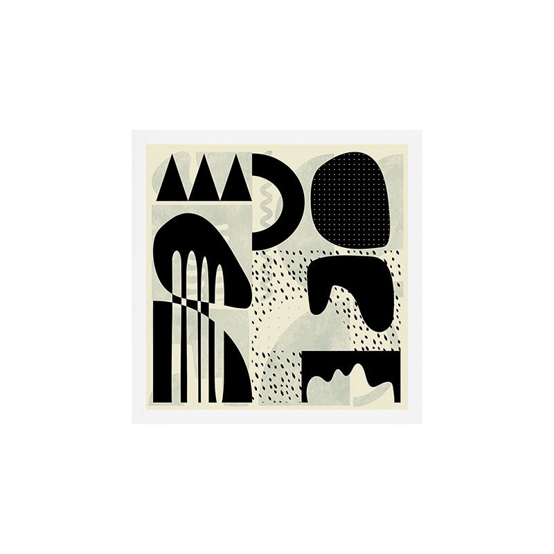 mid century geometric abstract Art Print Gallery Image 1
