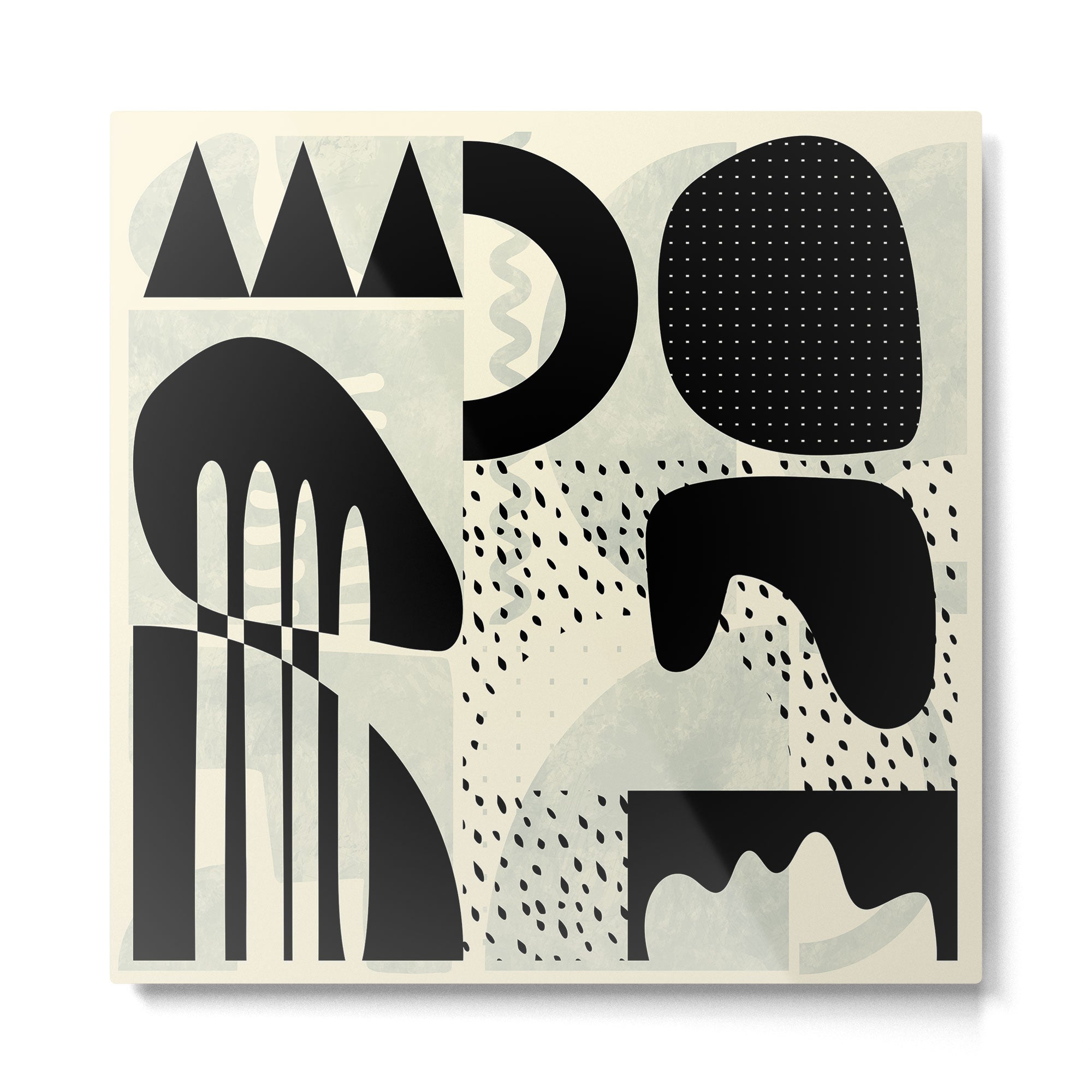 mid century geometric abstract Metal Print Gallery Image 2