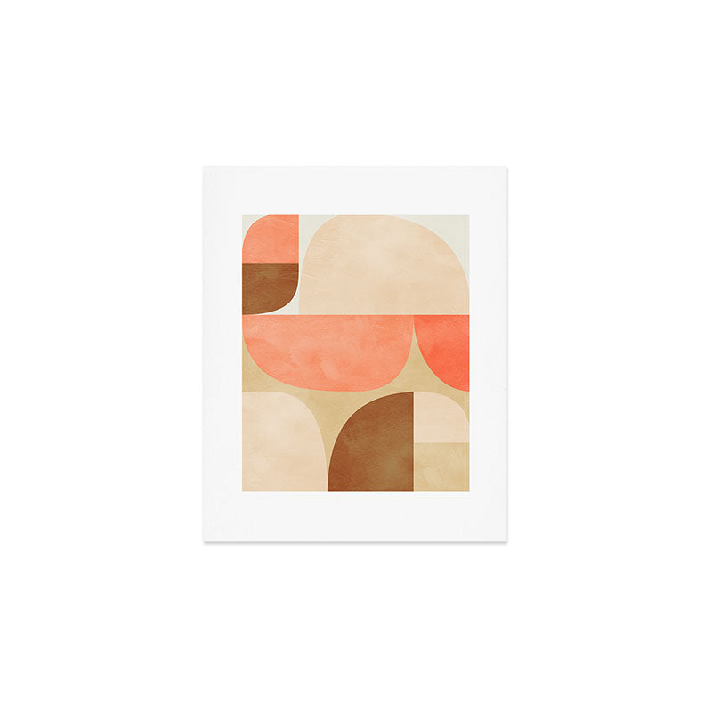mid century geometric abstract 6 Art Print Gallery Image 1