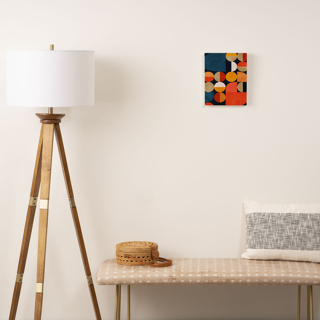 mid century geometric abstract Canvas Print Gallery Image 2