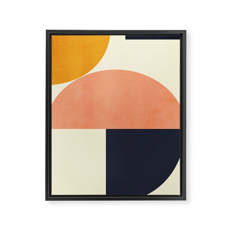 mid century geometric Framed Canvas Print Gallery Image 6