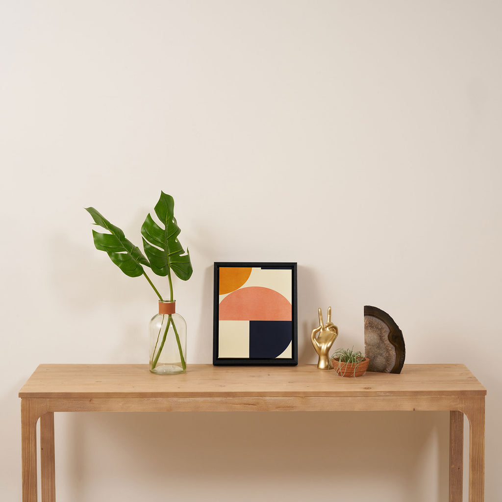 mid century geometric Framed Canvas Print Gallery Image 4