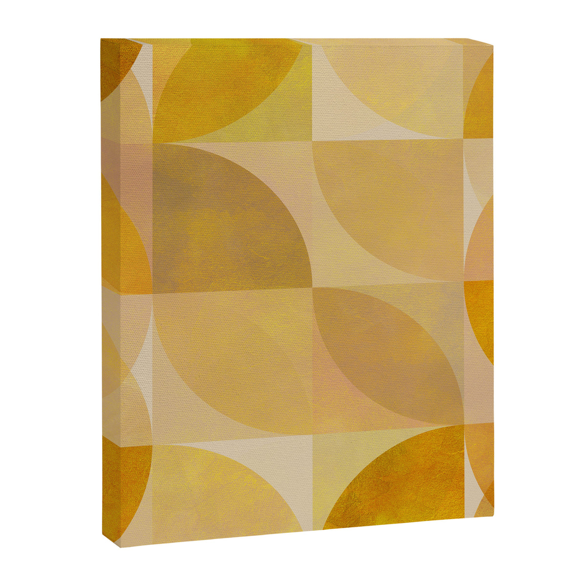 mid century geometric gold shapes Canvas Print Gallery Image 8