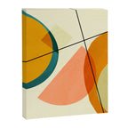mid century geometric shapes painted abstract III Canvas Print Gallery Image 8