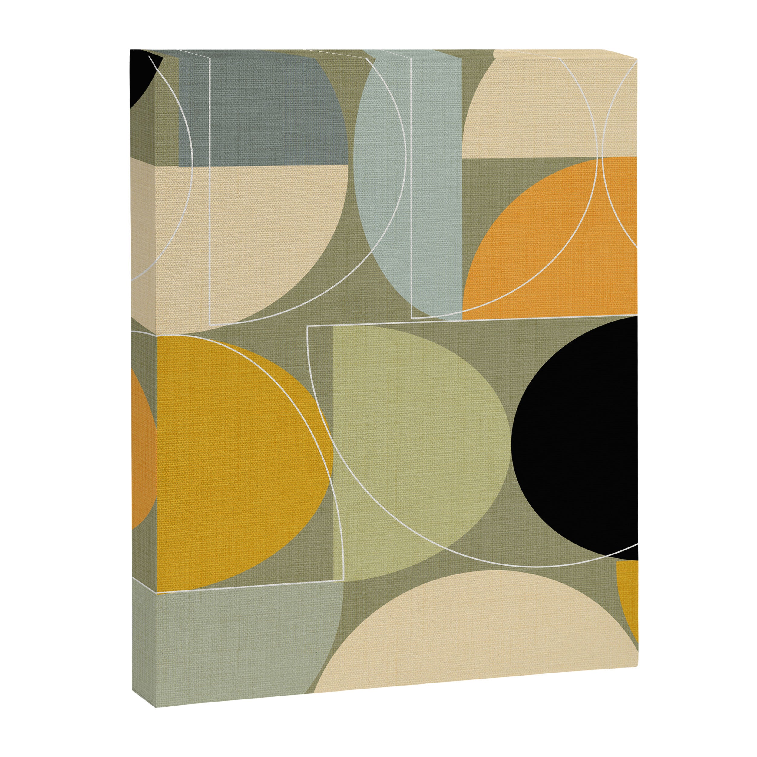 mid century geometric winter 4 Canvas Print Gallery Image 8
