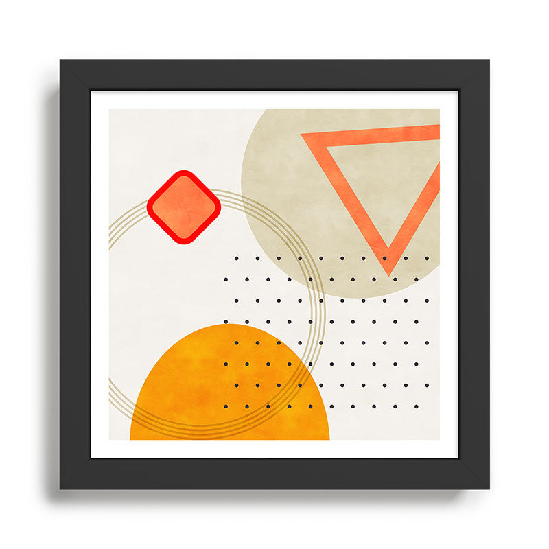 mid century geometry 2021 3 Framed Art Print Gallery Image 1