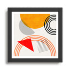 mid century geometry 2021 9 Framed Art Print Gallery Image 1