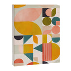mid century geometry abstract shapes bauhaus Canvas Print Gallery Image 6