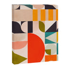 mid century geometry abstract shapes bauhaus 3 Canvas Print Gallery Image 6