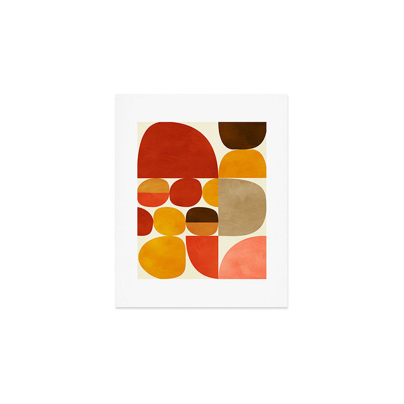 mid century geometry abstract 5 Art Print Gallery Image 1