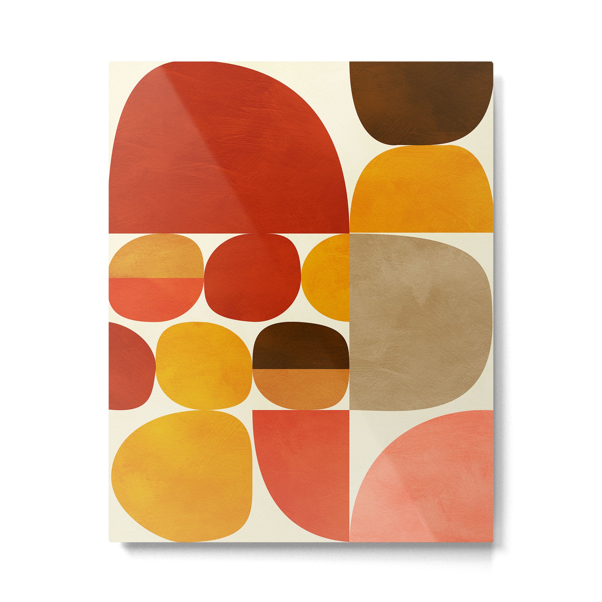 mid century geometry abstract 5 Metal Print Gallery Image 4