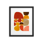 mid century geometry abstract 5 Framed Art Print Gallery Image 5