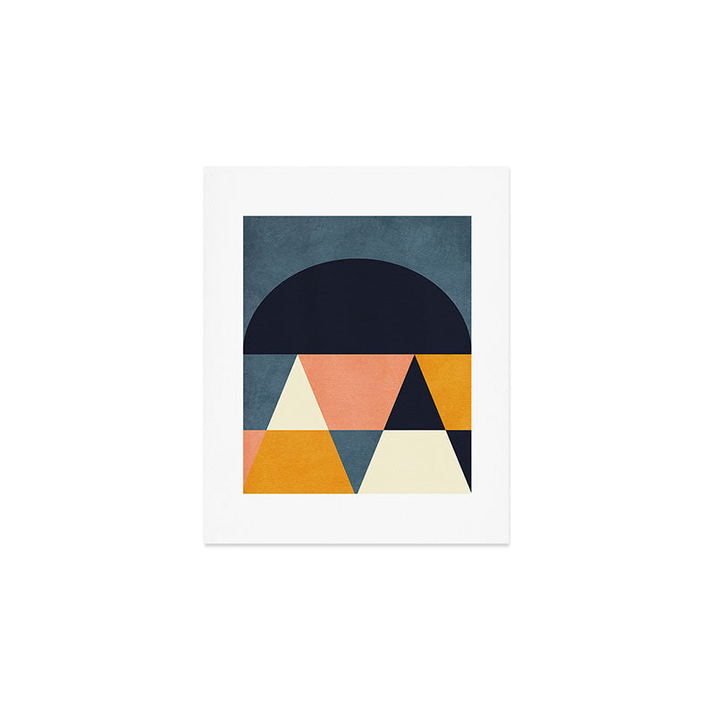 mid century geometry Art Print Gallery Image 1