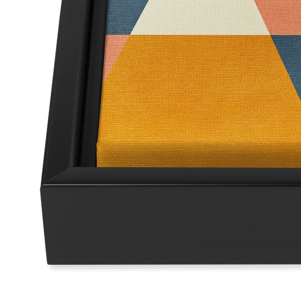mid century geometry Framed Canvas Print Gallery Image 3