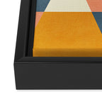 mid century geometry Framed Canvas Print Gallery Image 3