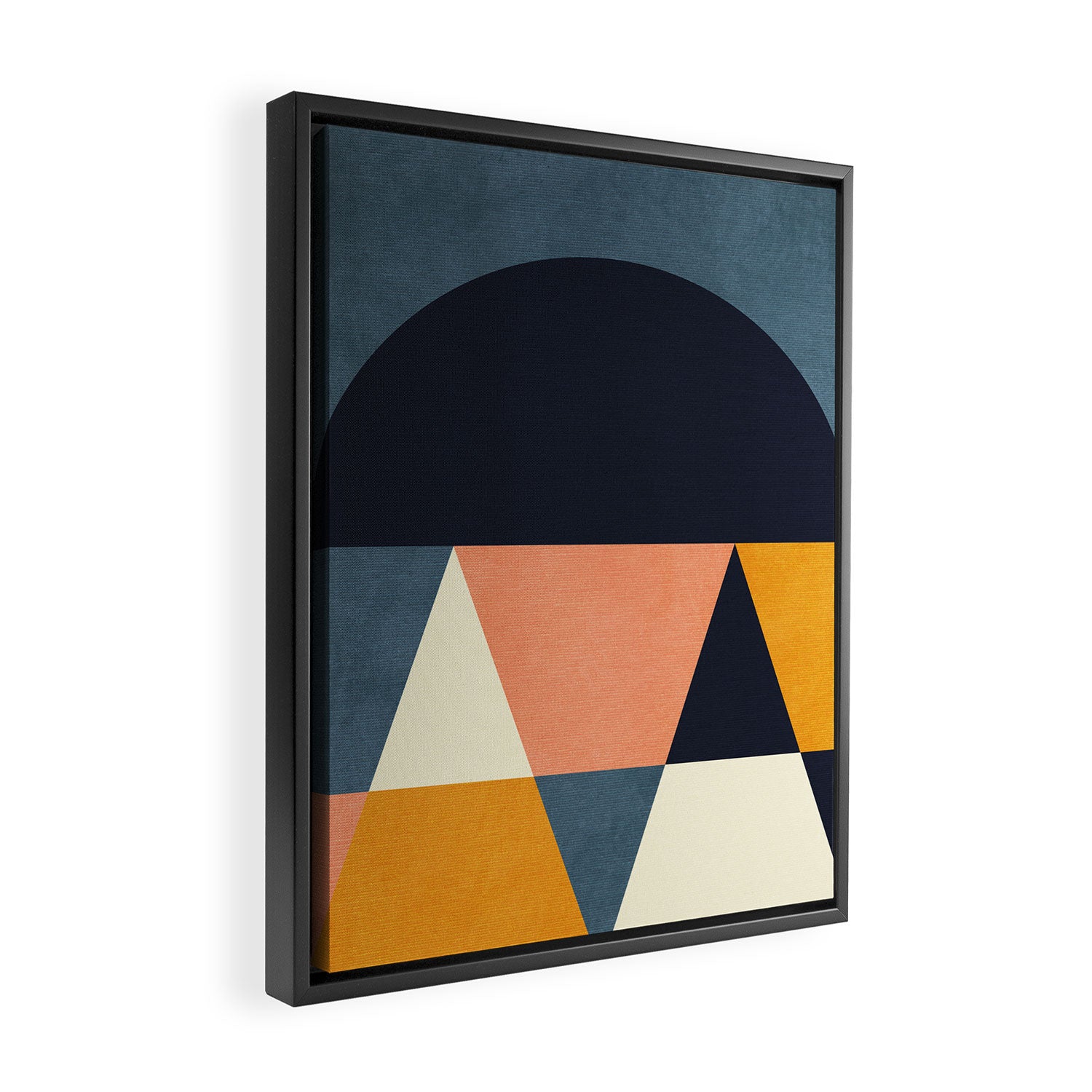 mid century geometry Framed Canvas Print Gallery Image 2