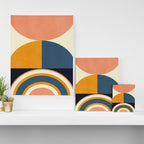 mid century geometry II Canvas Print Gallery Image 3