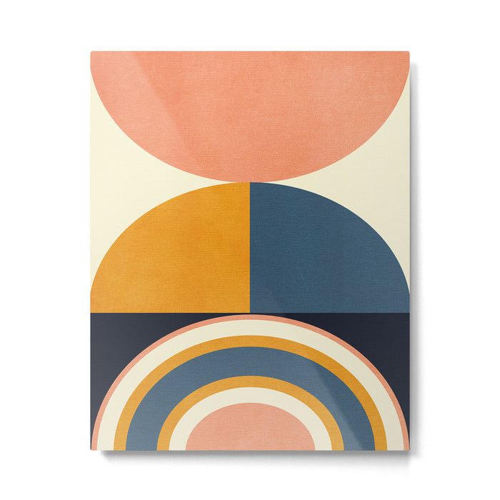 mid century geometry II Metal Print Gallery Image 1