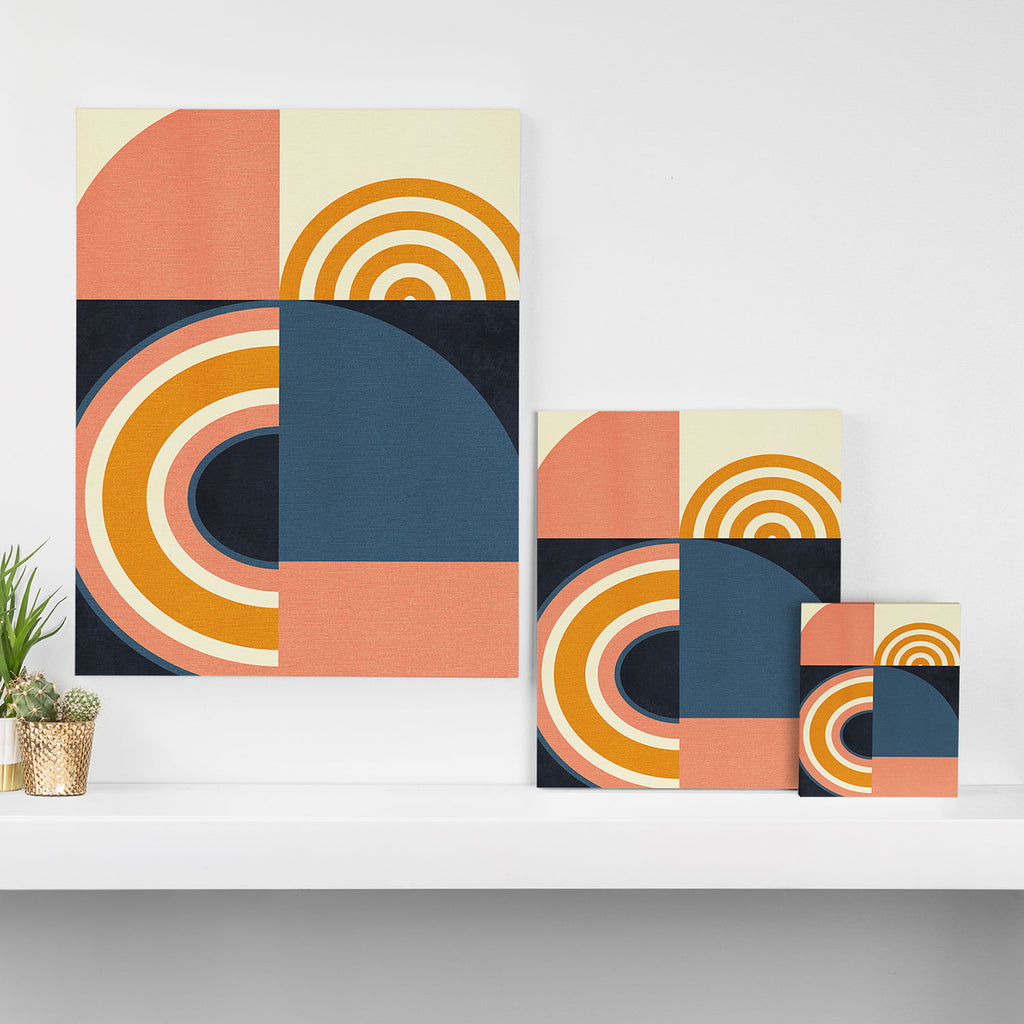 mid century geometry IV Canvas Print Gallery Image 3