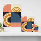 mid century geometry IV Canvas Print Gallery Image 3