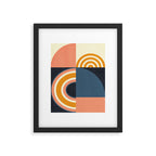 mid century geometry IV Framed Art Print Gallery Image 5